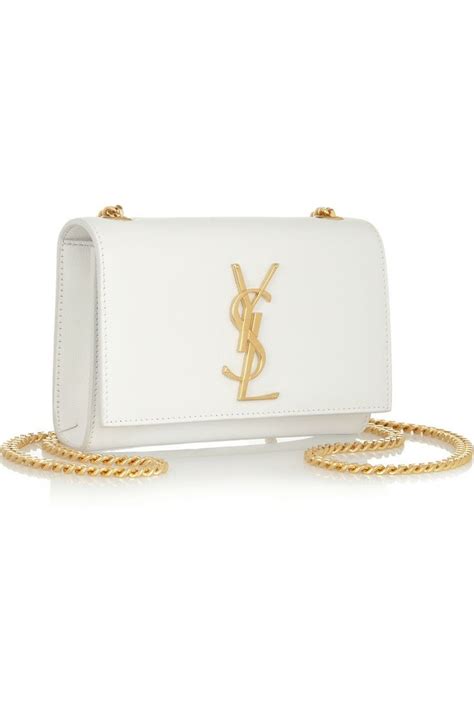 ysl white gold|YSL white shoulder bag.